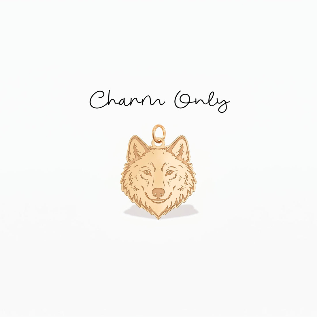 Wolf Head Necklace Charm