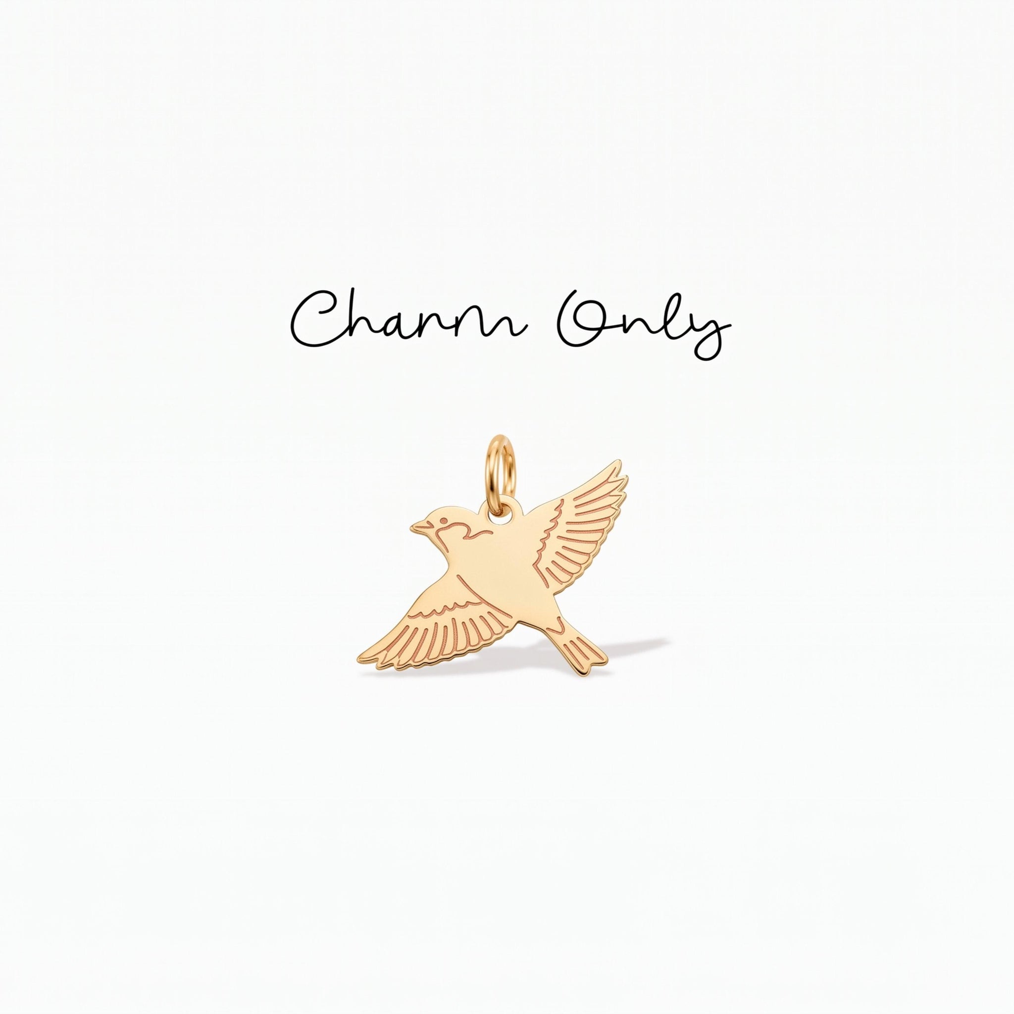 Flying Dove Necklace Charm