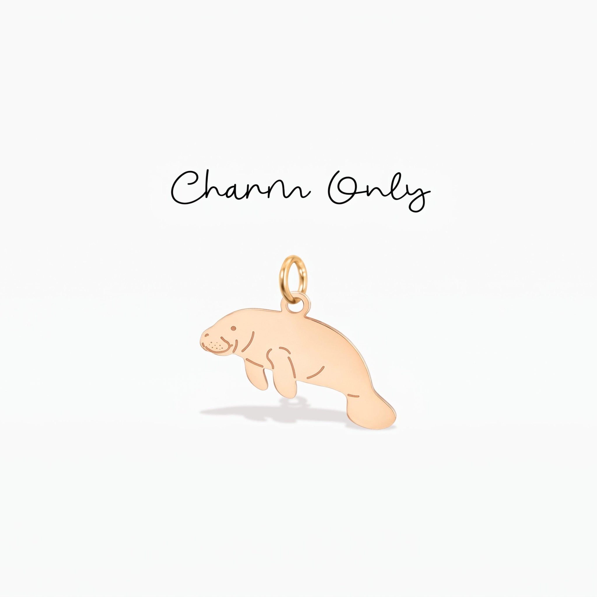 Manatee Ocean Necklace Charm