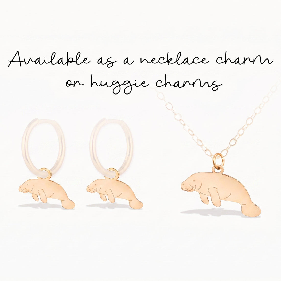 Manatee Ocean Necklace Charm