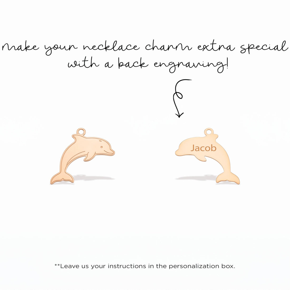 Dainty Dolphin Necklace Charm