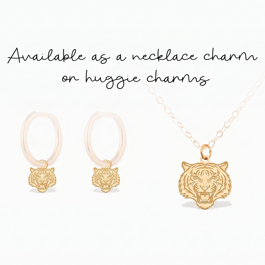 Roaring Tiger Head Charm