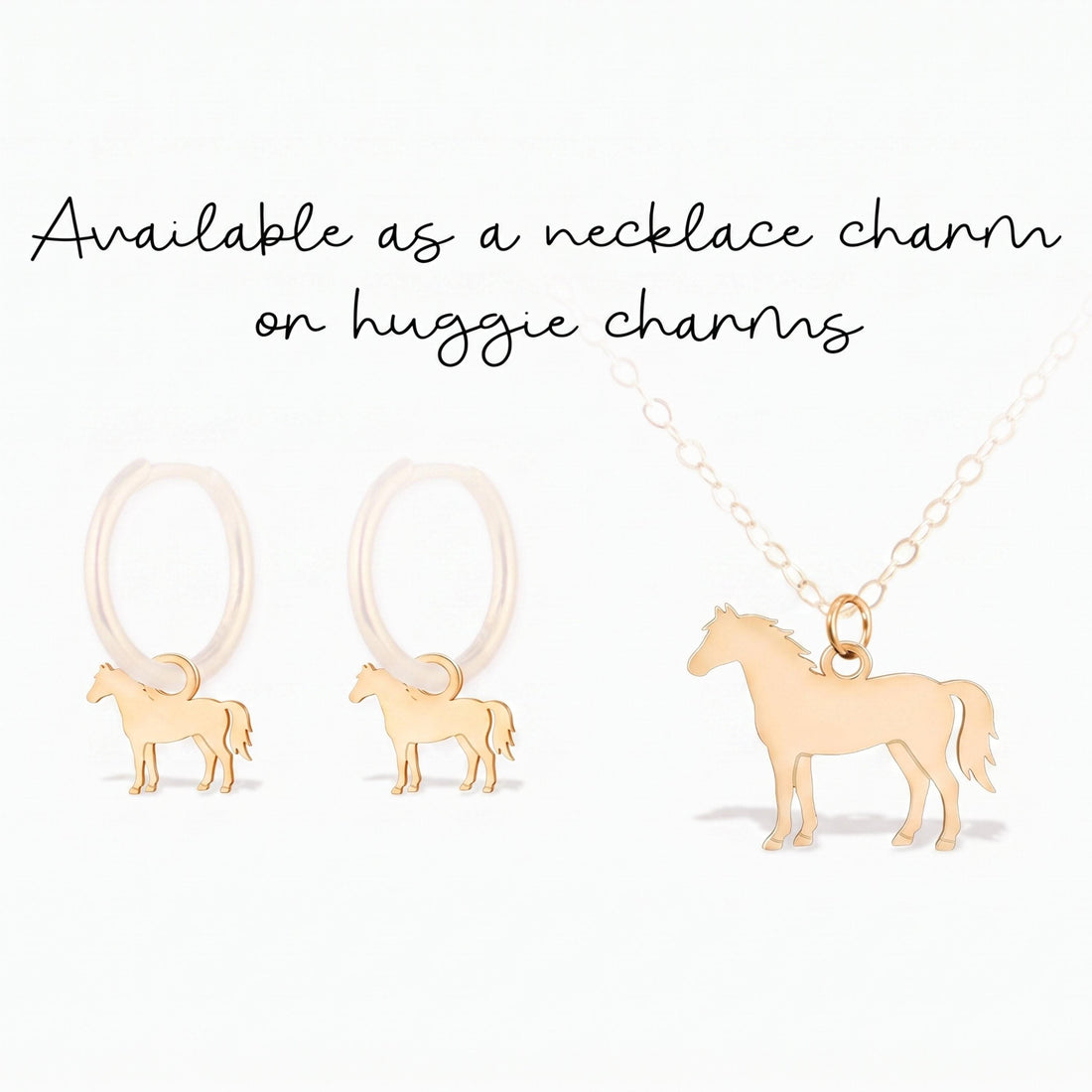 Horse Figure Necklace Charm