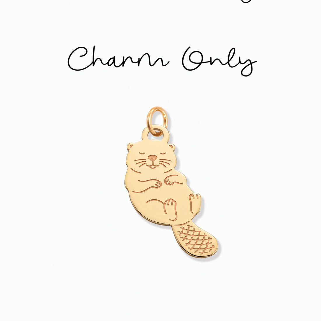 Sleeping Otter Necklace Charm