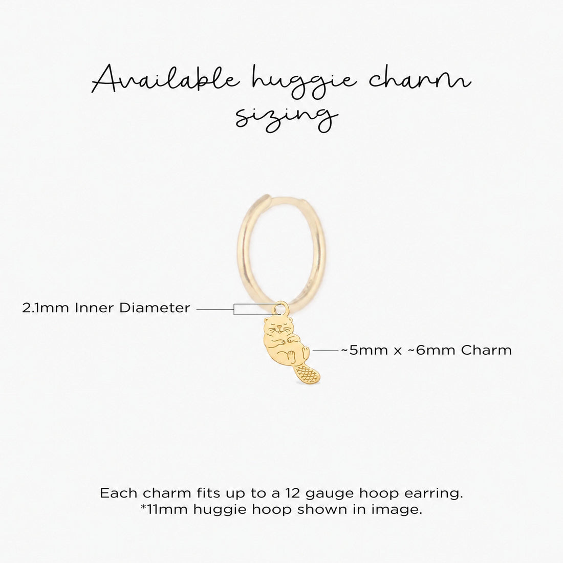 Sleeping Otter Necklace Charm