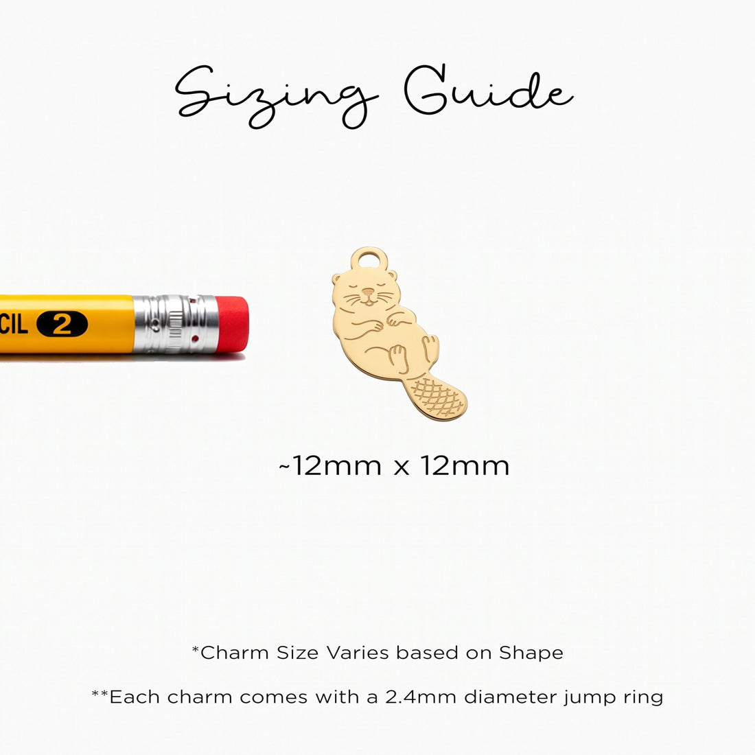 Sleeping Otter Necklace Charm