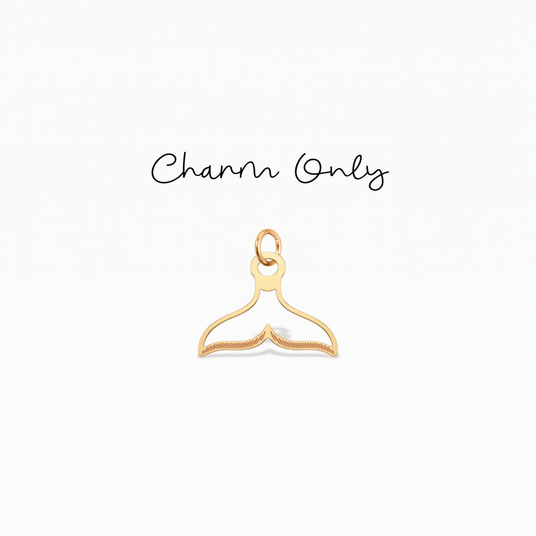 Whale Tail Necklace Charm