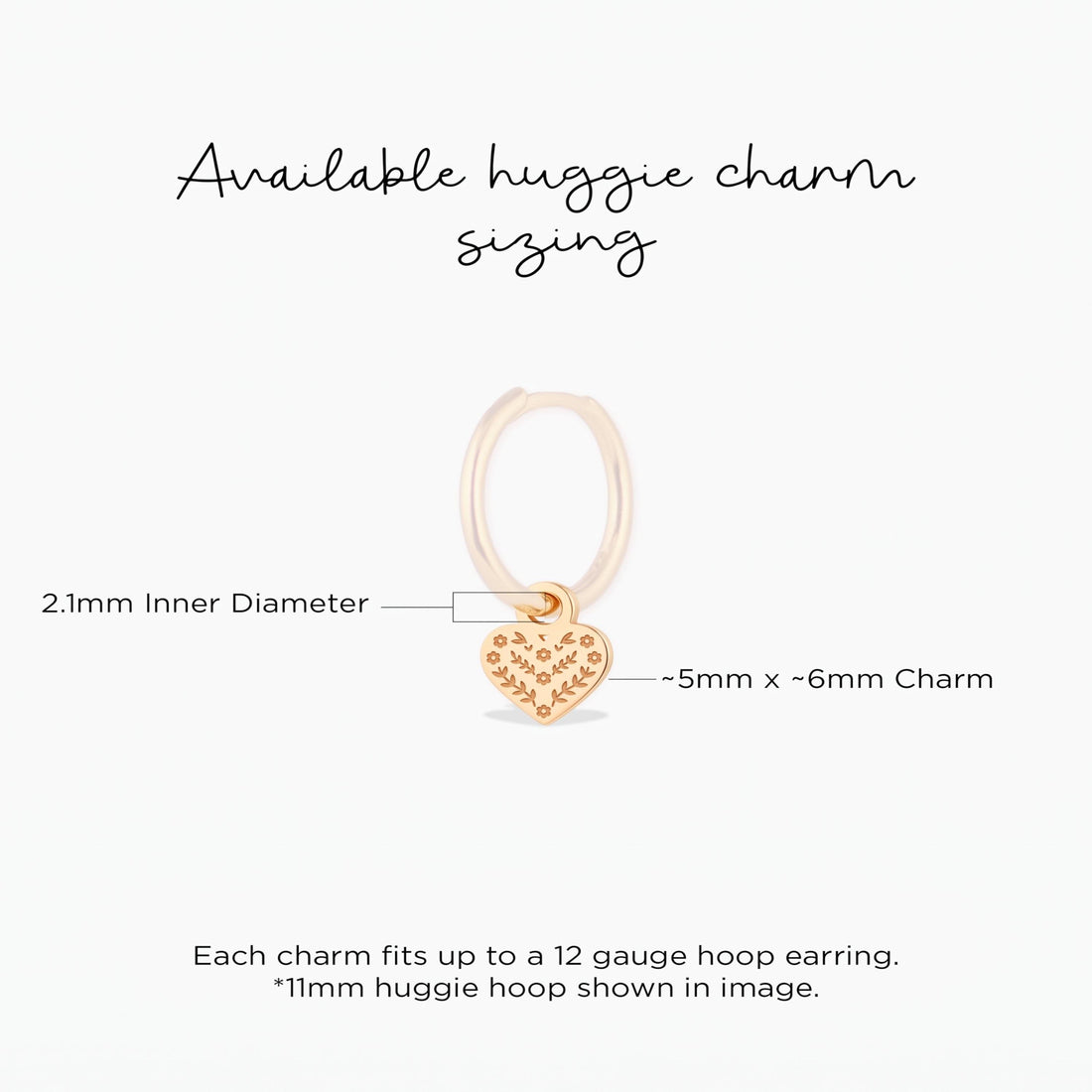 Floral Heart Sugar Skull Charm