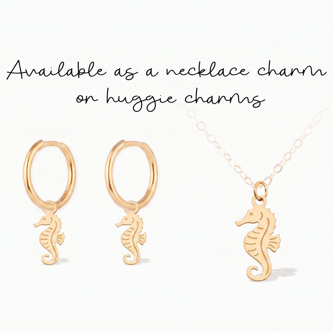 Dainty Seahorse Necklace Charm