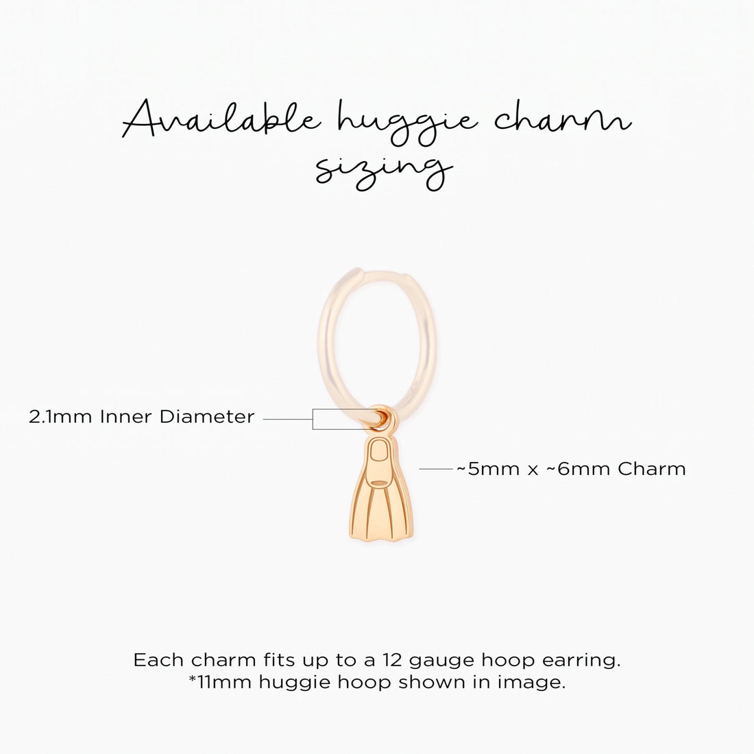 Swim Fin Diver Charm