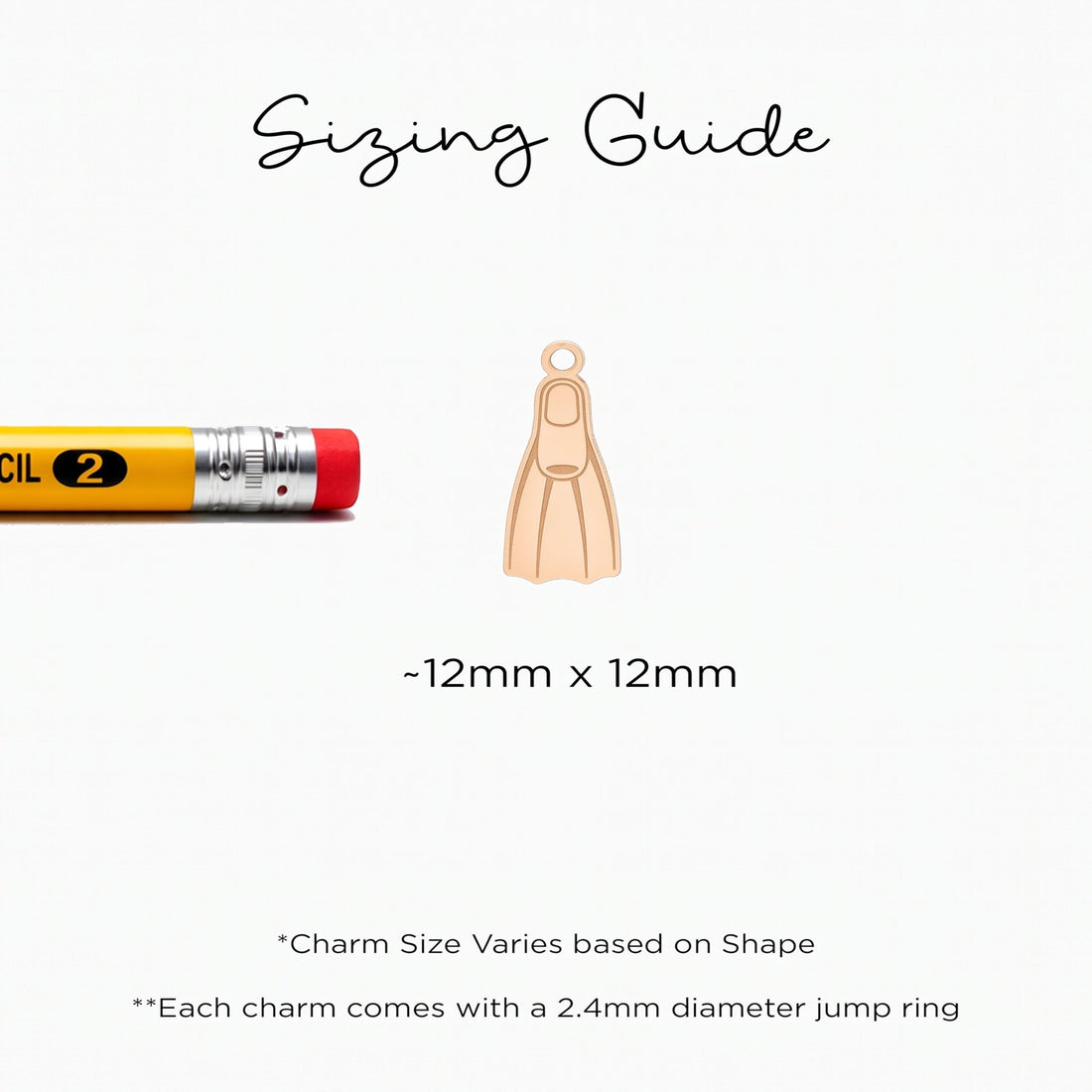 Swim Fin Diver Charm
