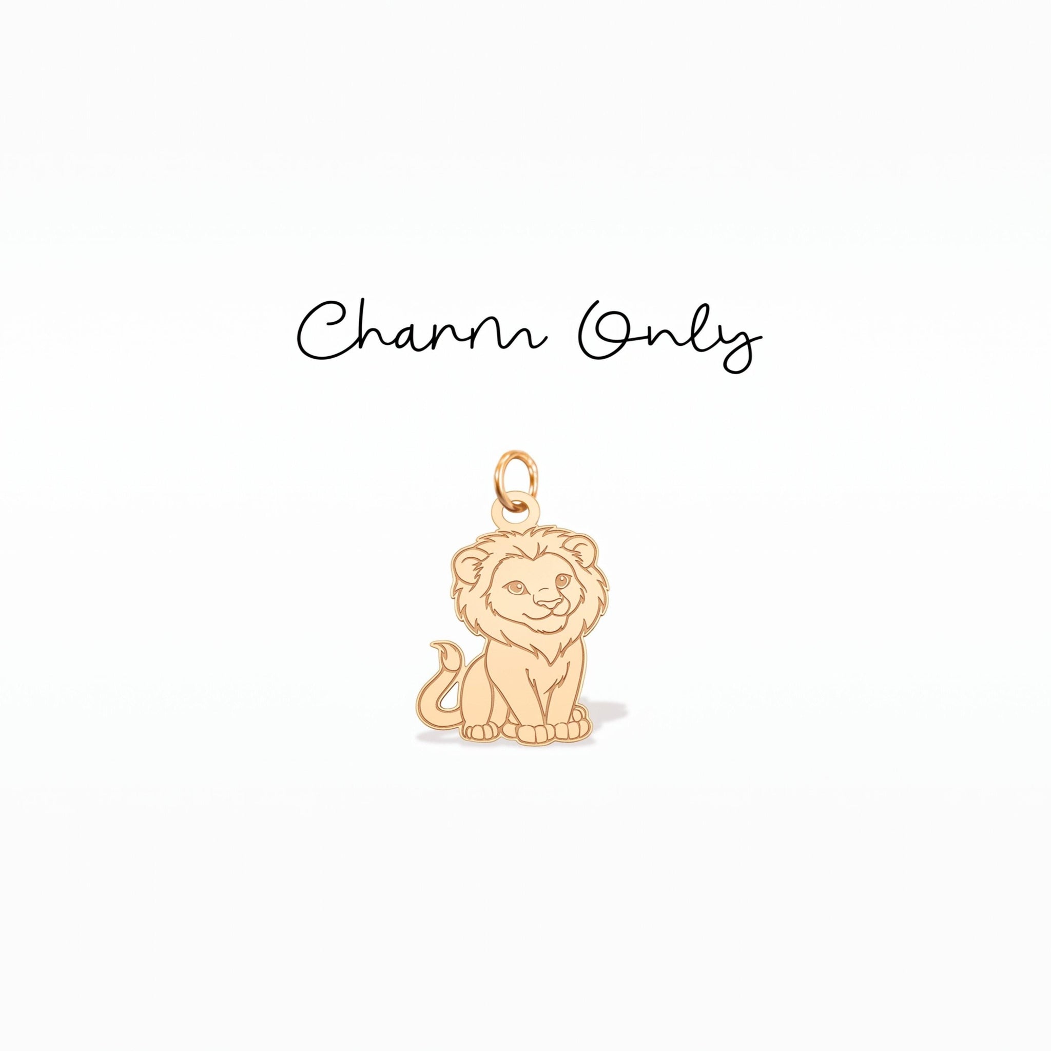 Lion Cat Necklace Charm