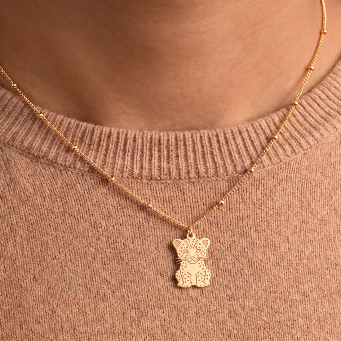 Leopard Cub Necklace Charm