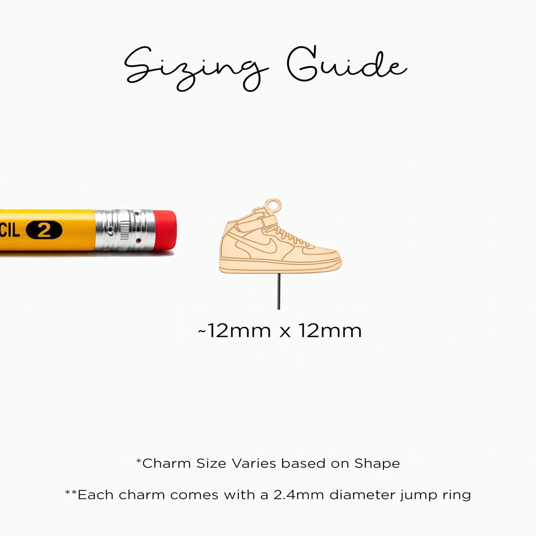 Basketball Sneaker Necklace Charm