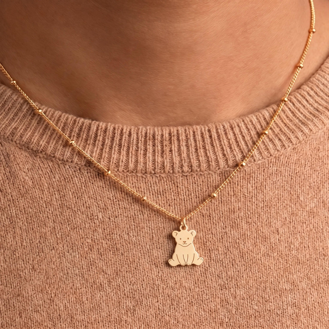 Sitting Teddy Bear Charm