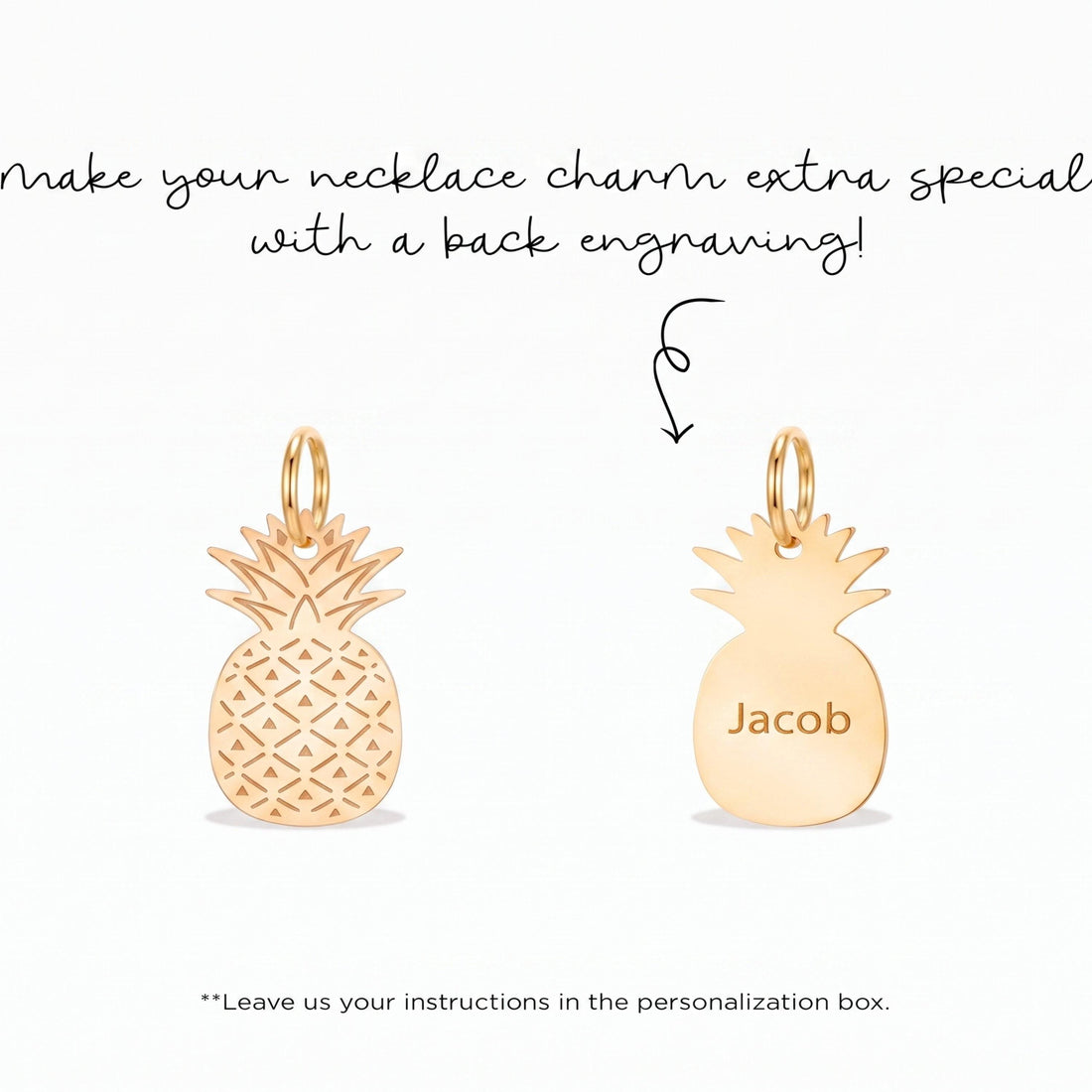 Pineapple Fruit Necklace Charm