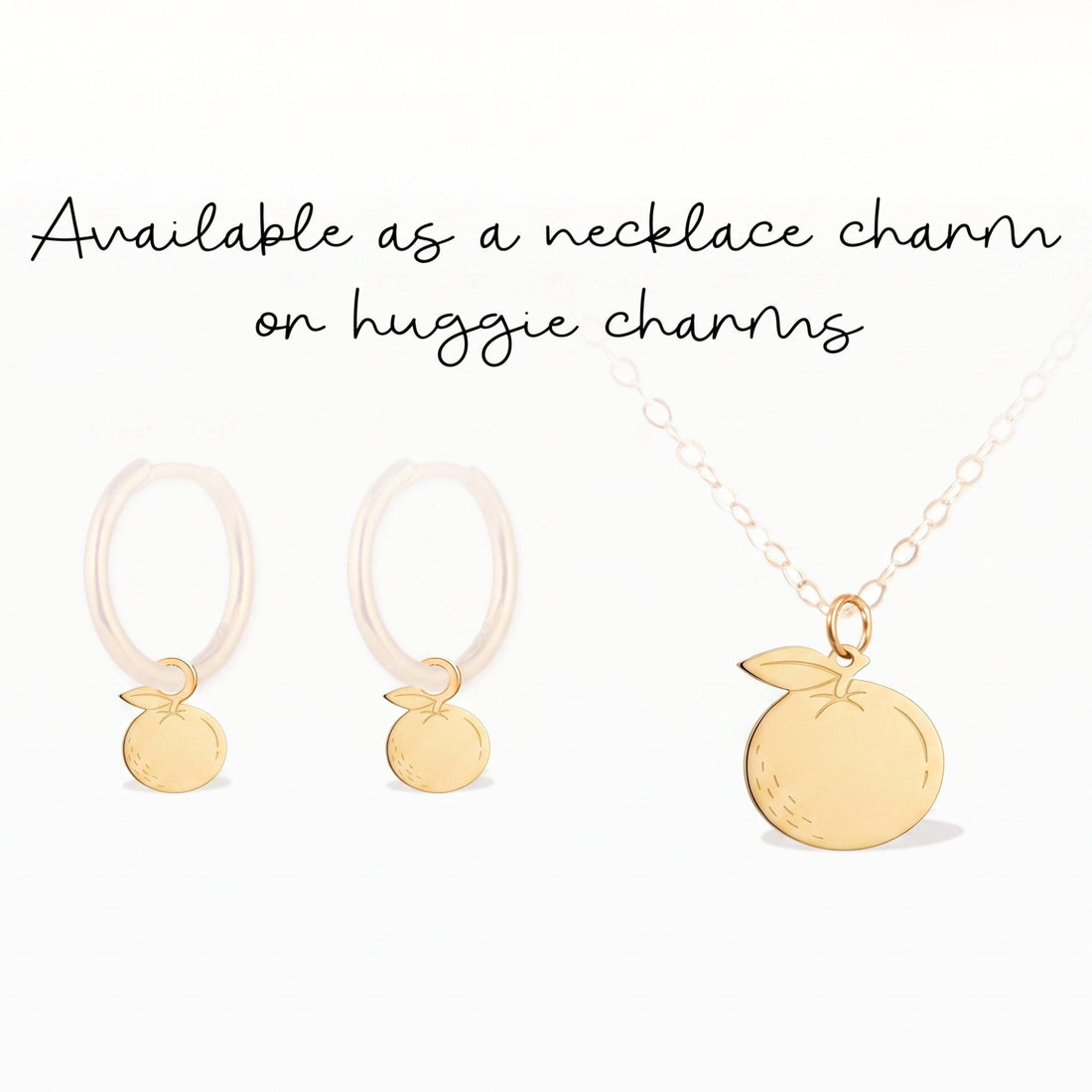 Peach Fruit Necklace Charm