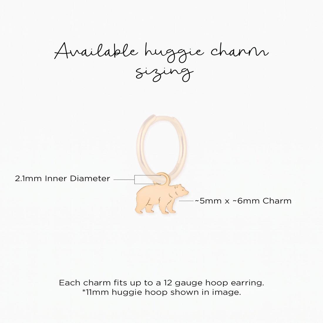 Grizzly Bear Necklace Charm
