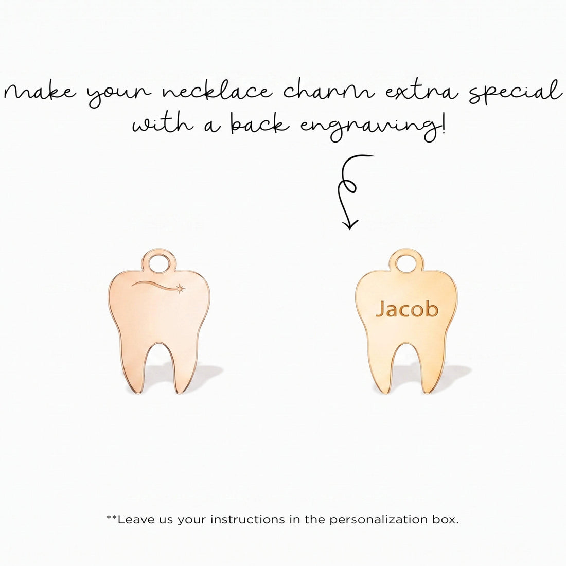 Tooth Star Necklace Charm