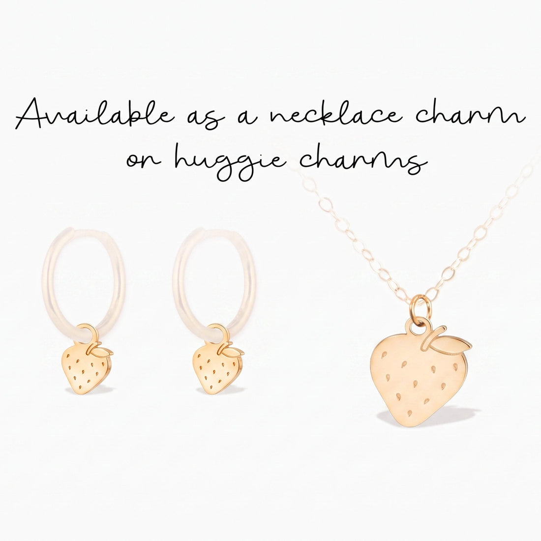 Strawberry Fruit Necklace Charm