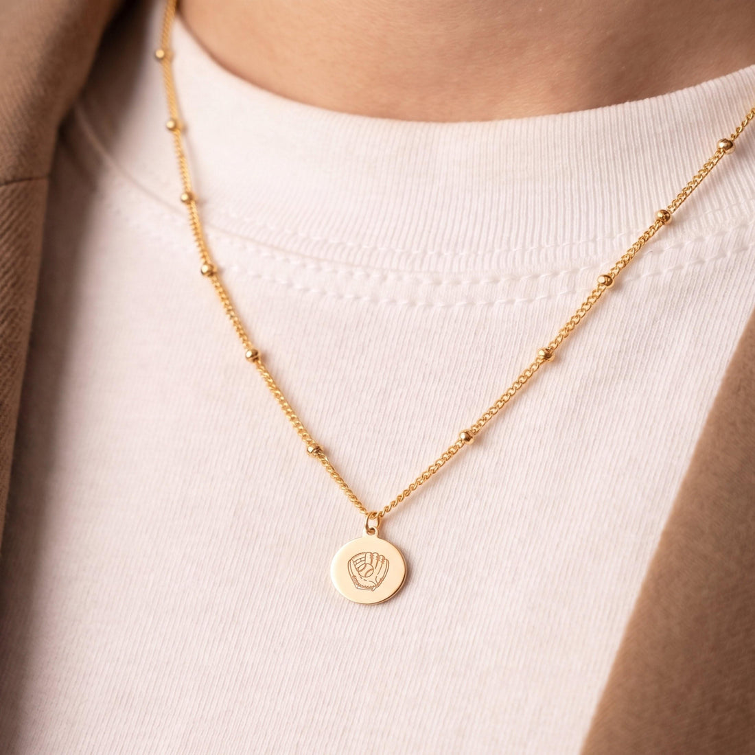 Baseball Glove Disc Charm