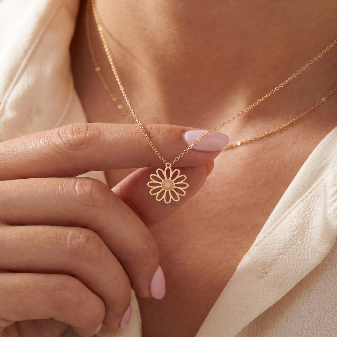 Daisy Flower Cutout Charm