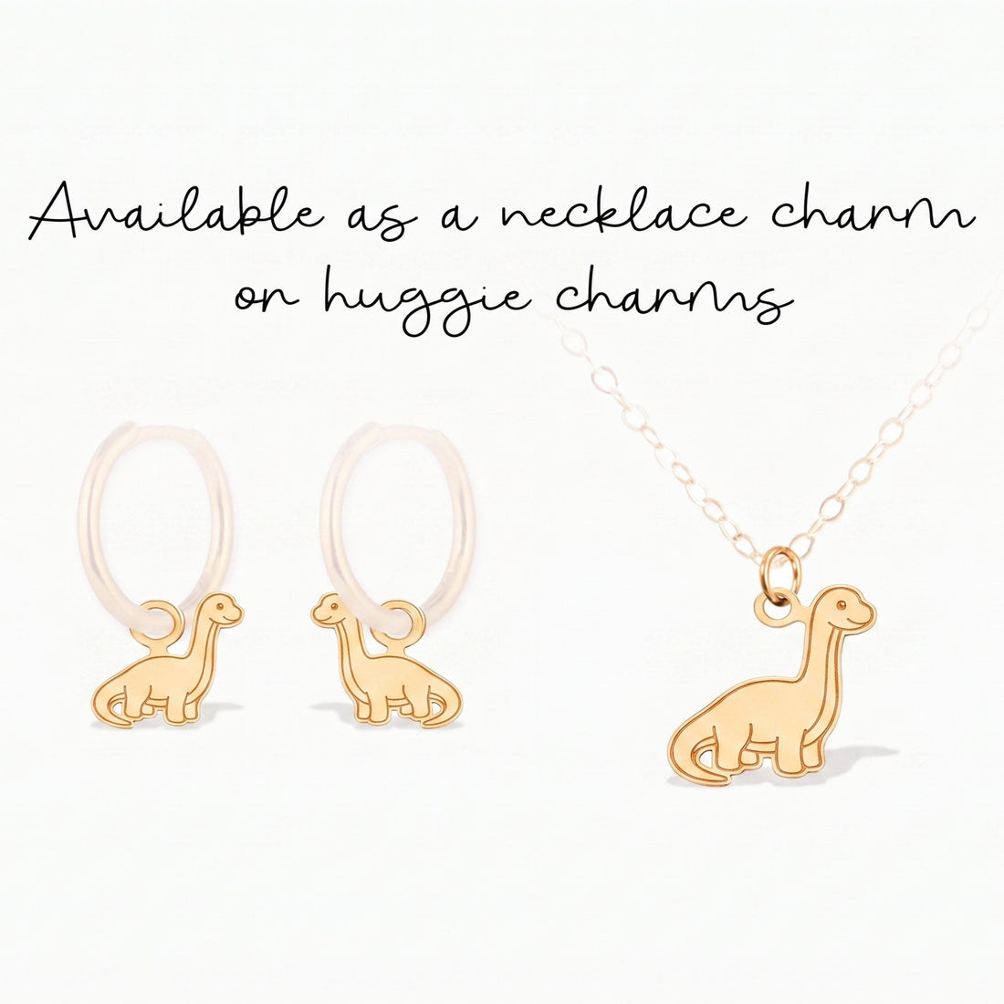 Brachiosaurus Dinosaur Necklace Charm