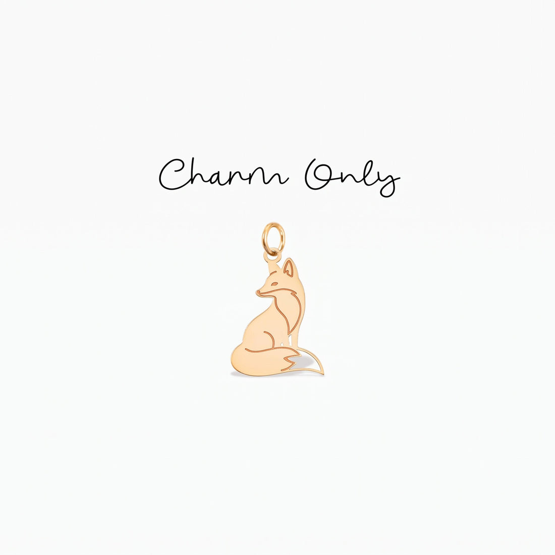 Sitting Fox Necklace Charm