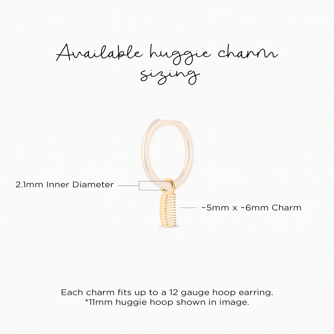 Hair Comb Necklace Charm