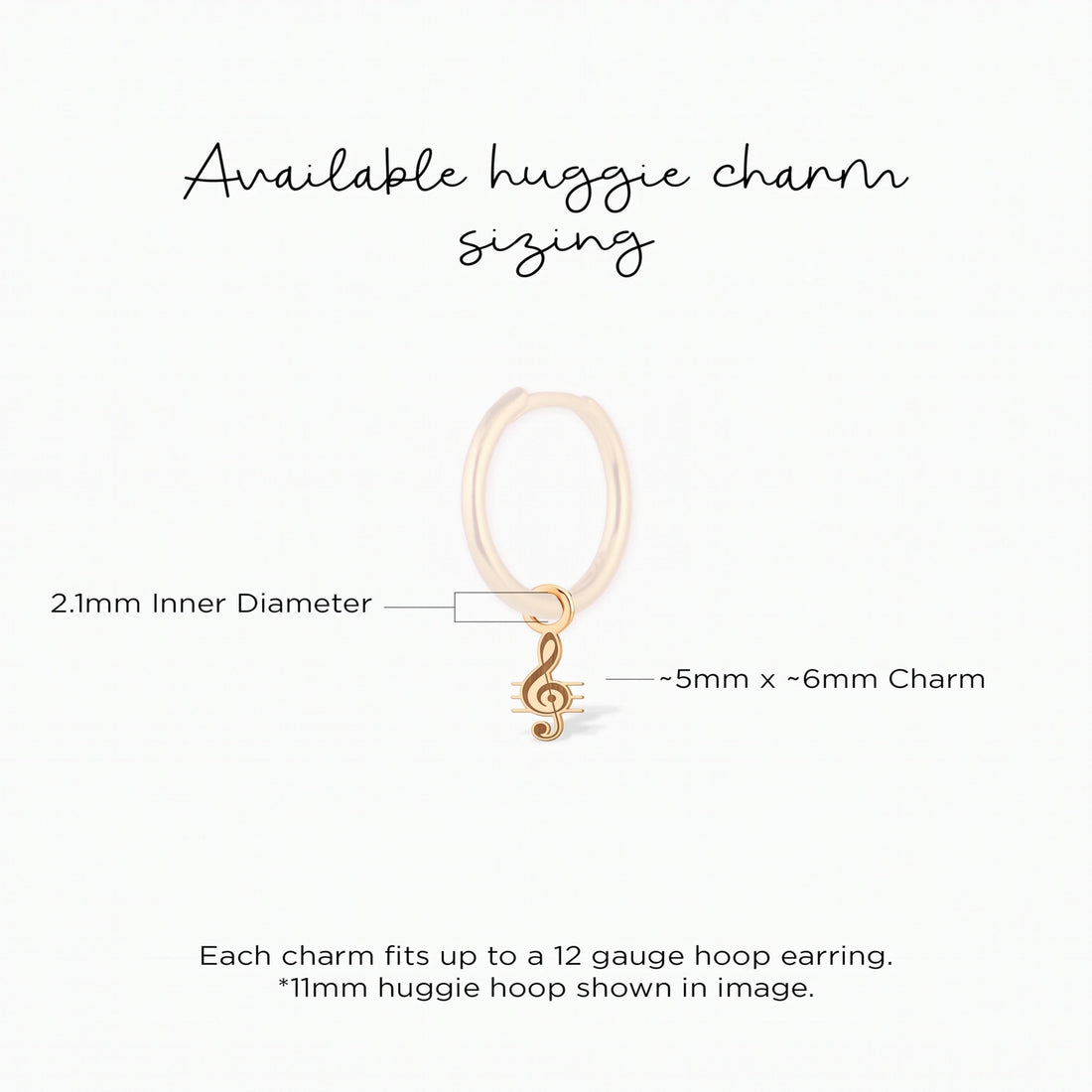 Treble Clef Music Charm