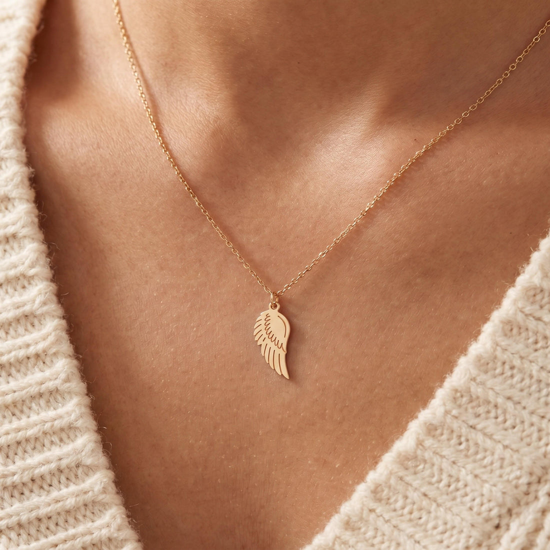 Angel Wing Necklace Charm
