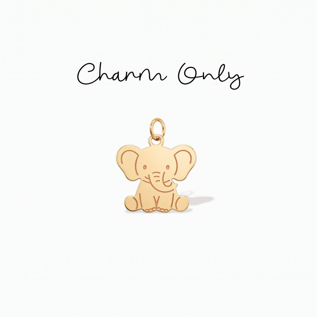 Baby Elephant Necklace Charm