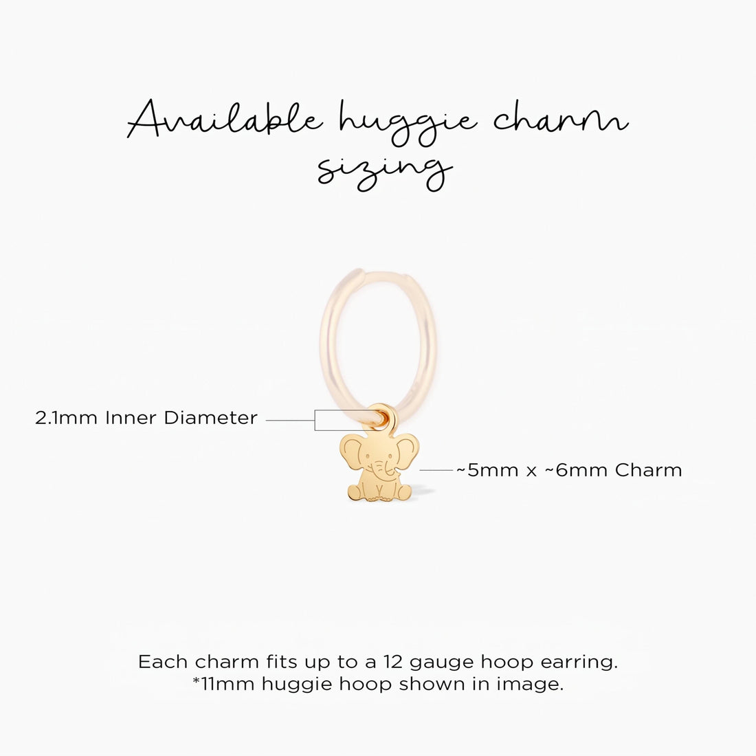 Baby Elephant Necklace Charm