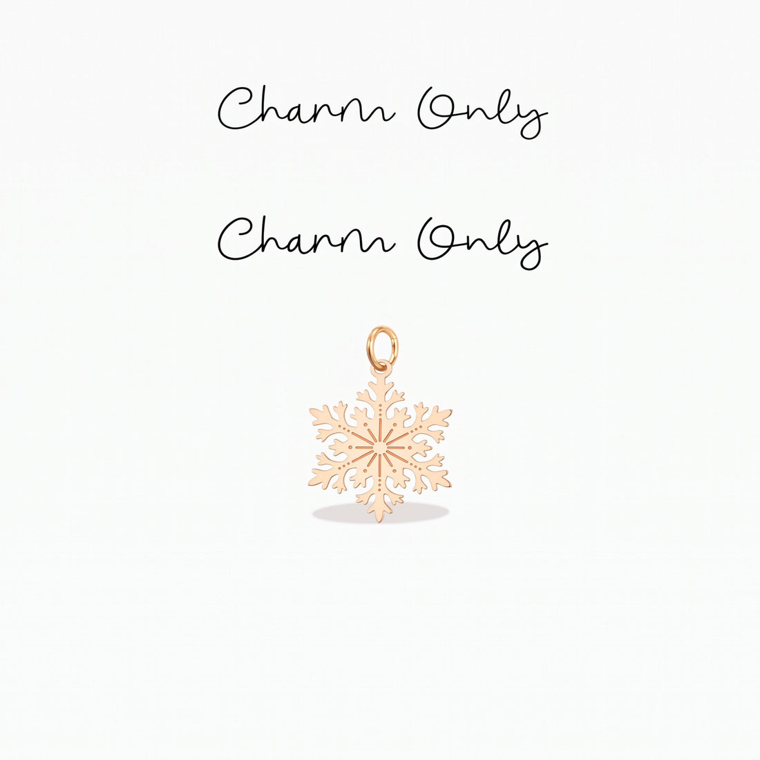Snowflake Winter Necklace Charm