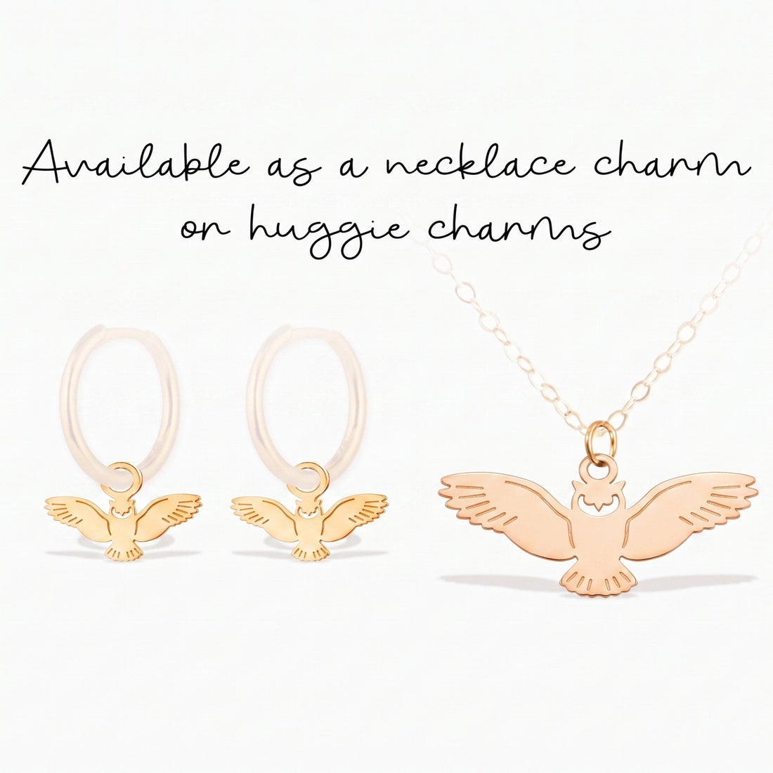 Flying Owl Charm Pendant