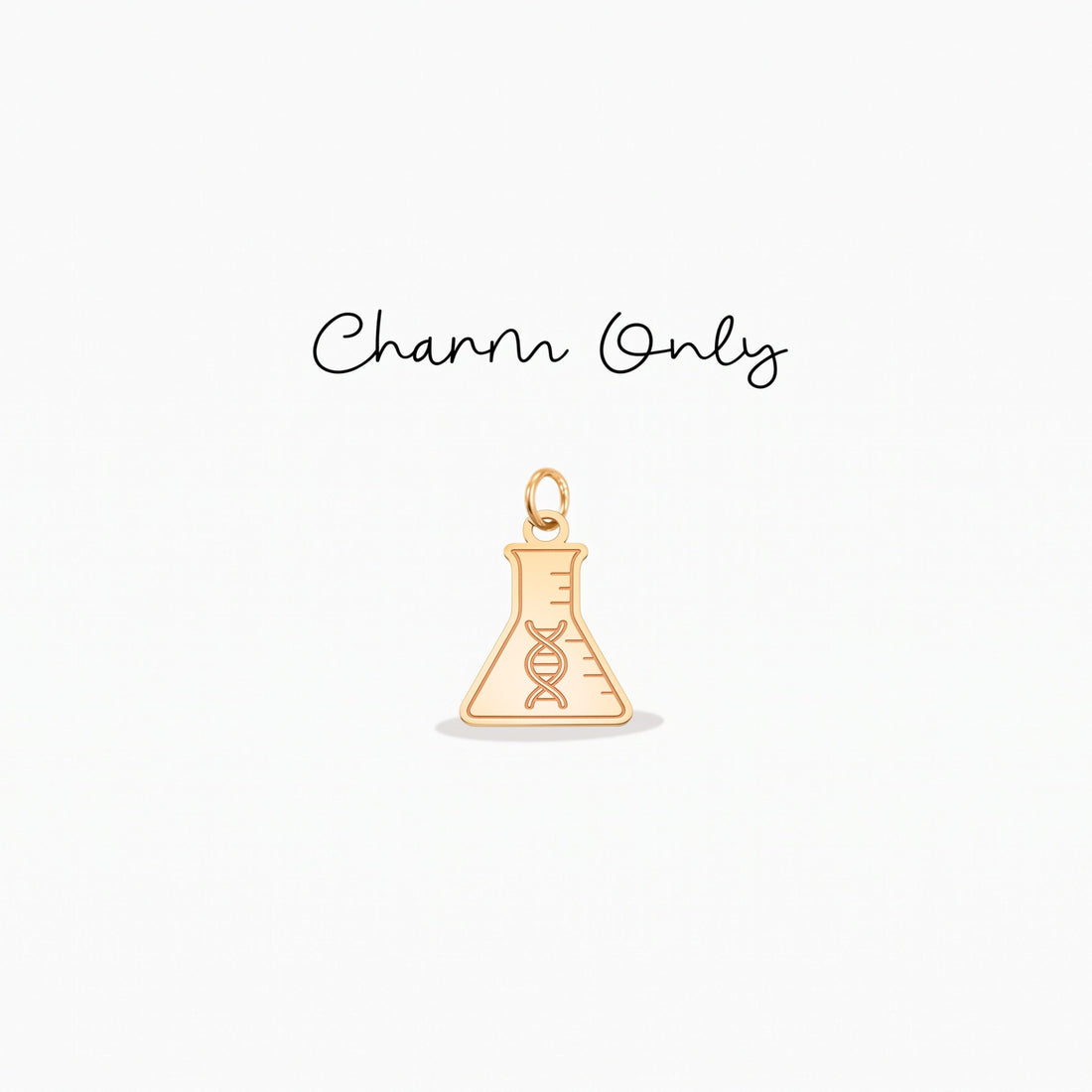 DNA Flask Necklace Charm