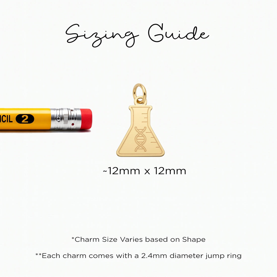 DNA Flask Necklace Charm