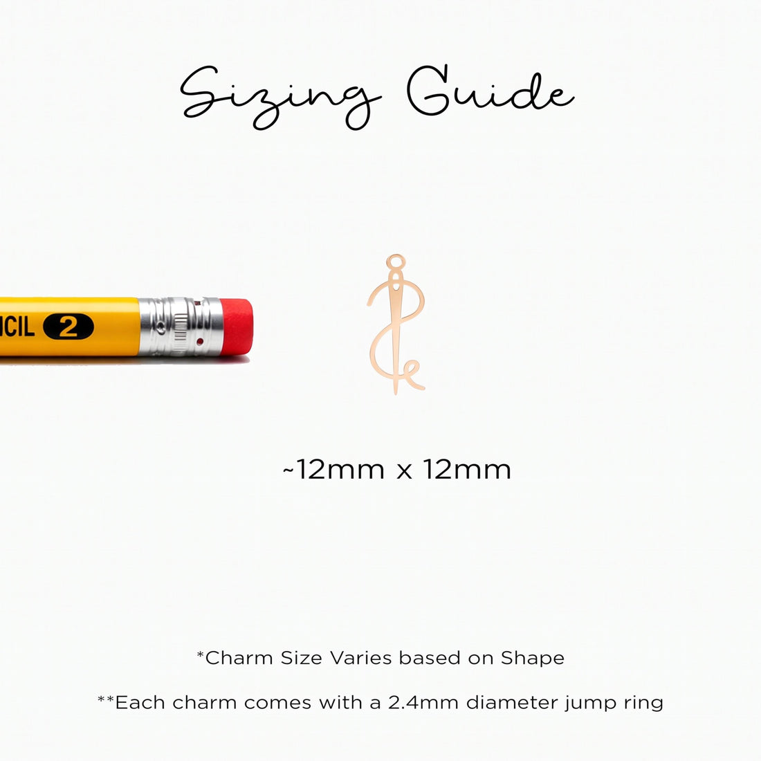 Needle Thread Necklace Charm