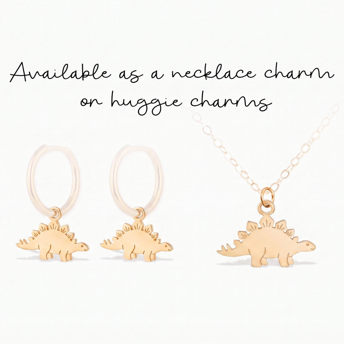 Stegosaurus Dinosaur Necklace Charm