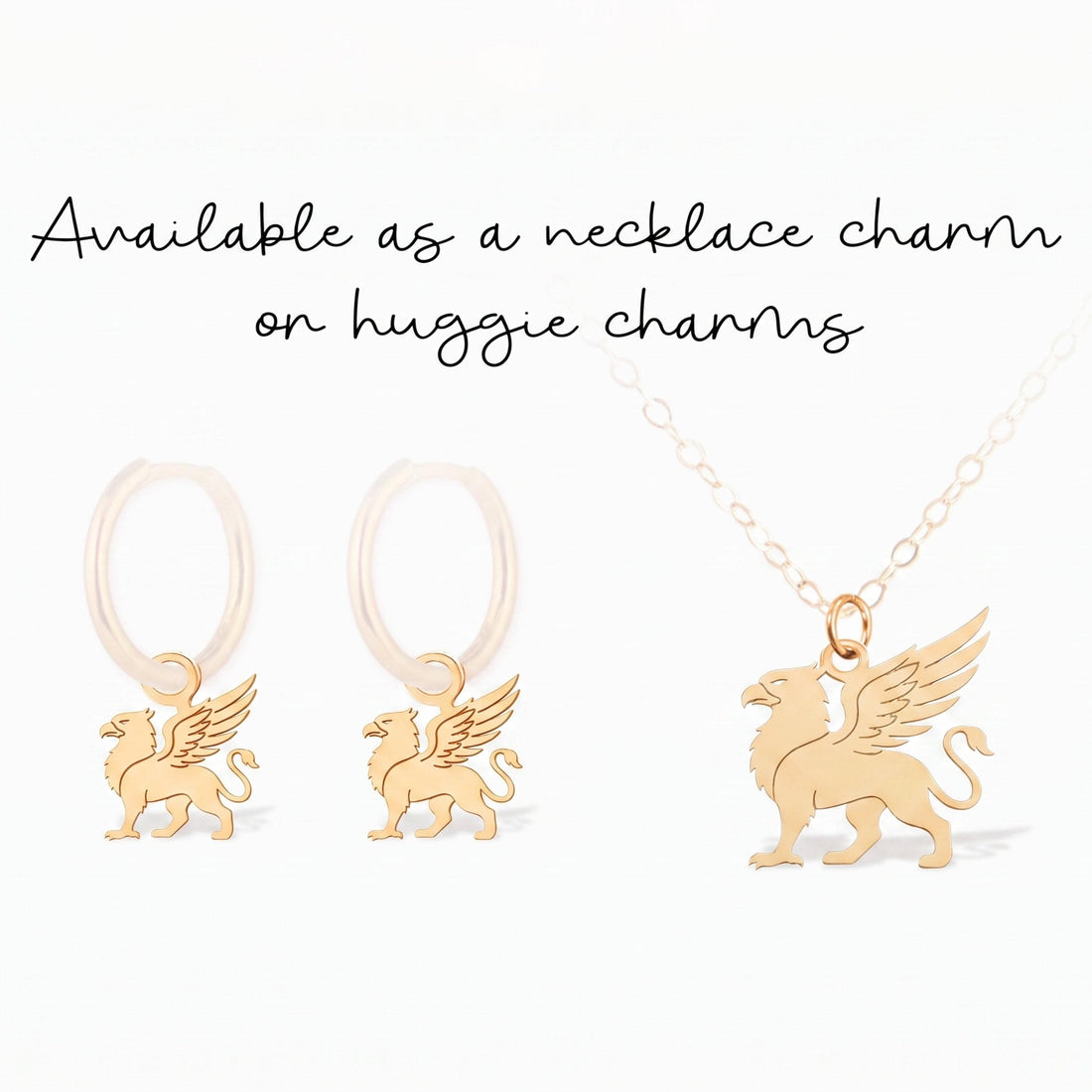 Winged Griffin Necklace Charm