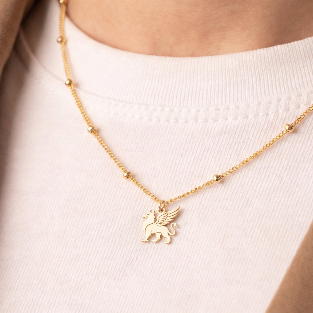 Winged Griffin Necklace Charm