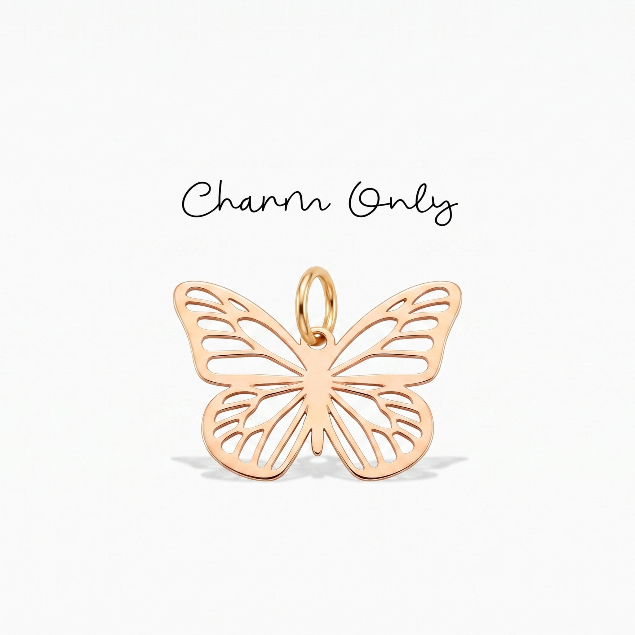Butterfly Cutout Necklace Charm