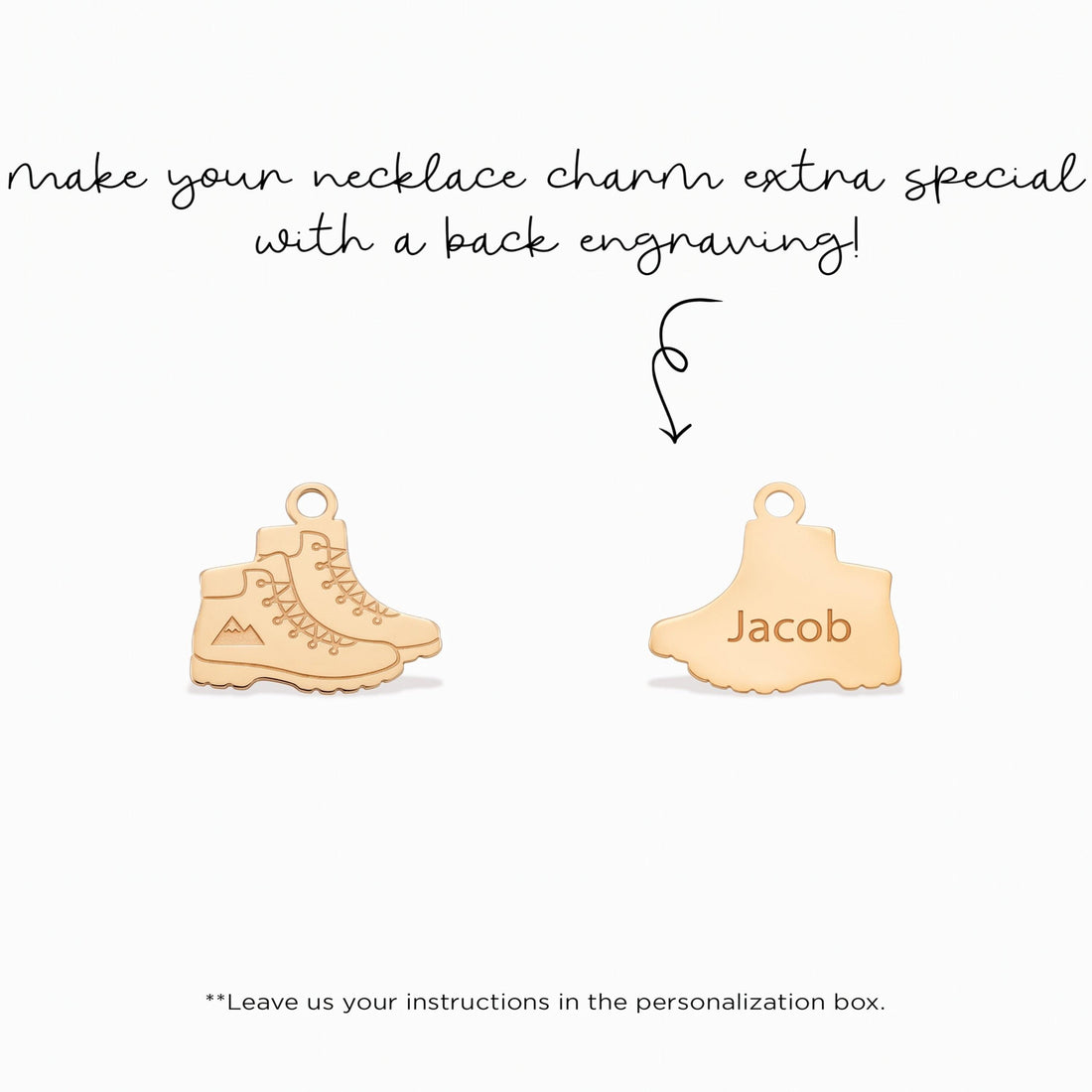 Hiking Boot Charm Pendant