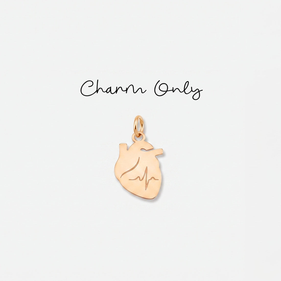 Anatomical Heart Necklace Charm
