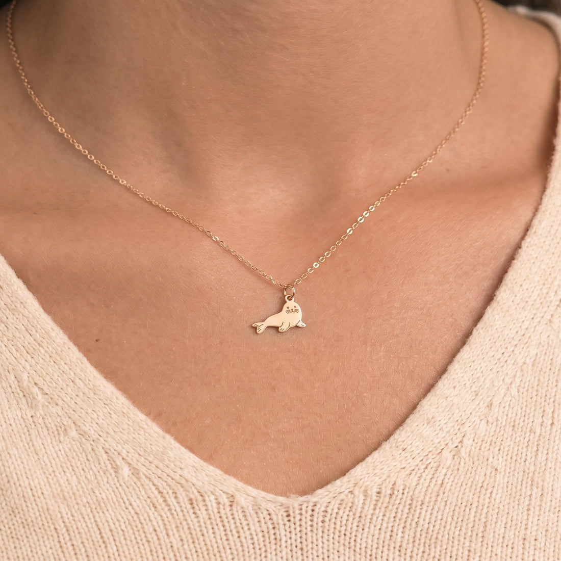 Harbor Seal Necklace Charm