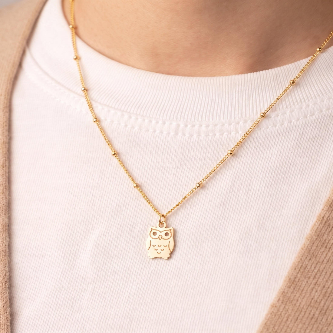 Owl Bird Necklace Charm