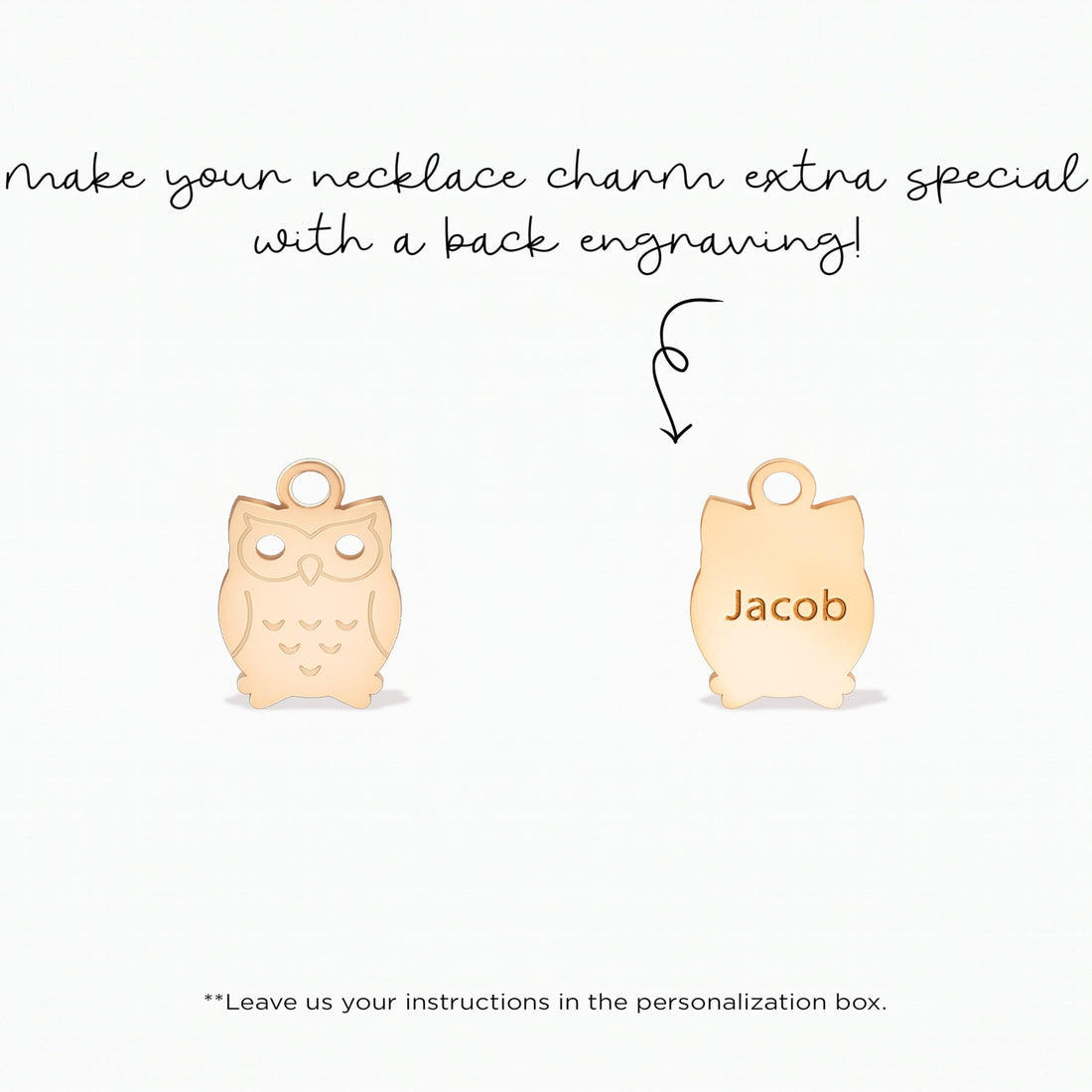 Owl Bird Necklace Charm