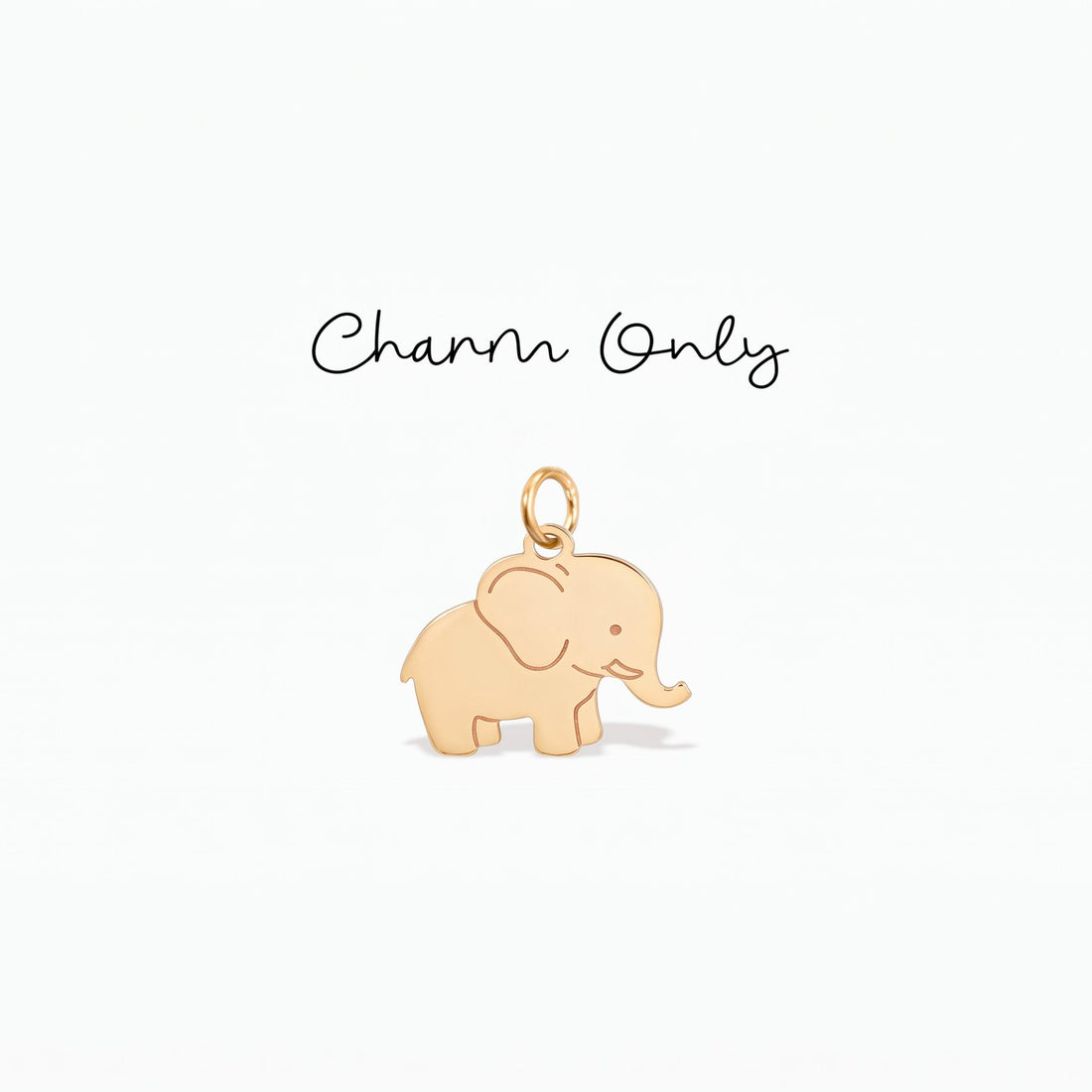 Baby Elephant Necklace Charm