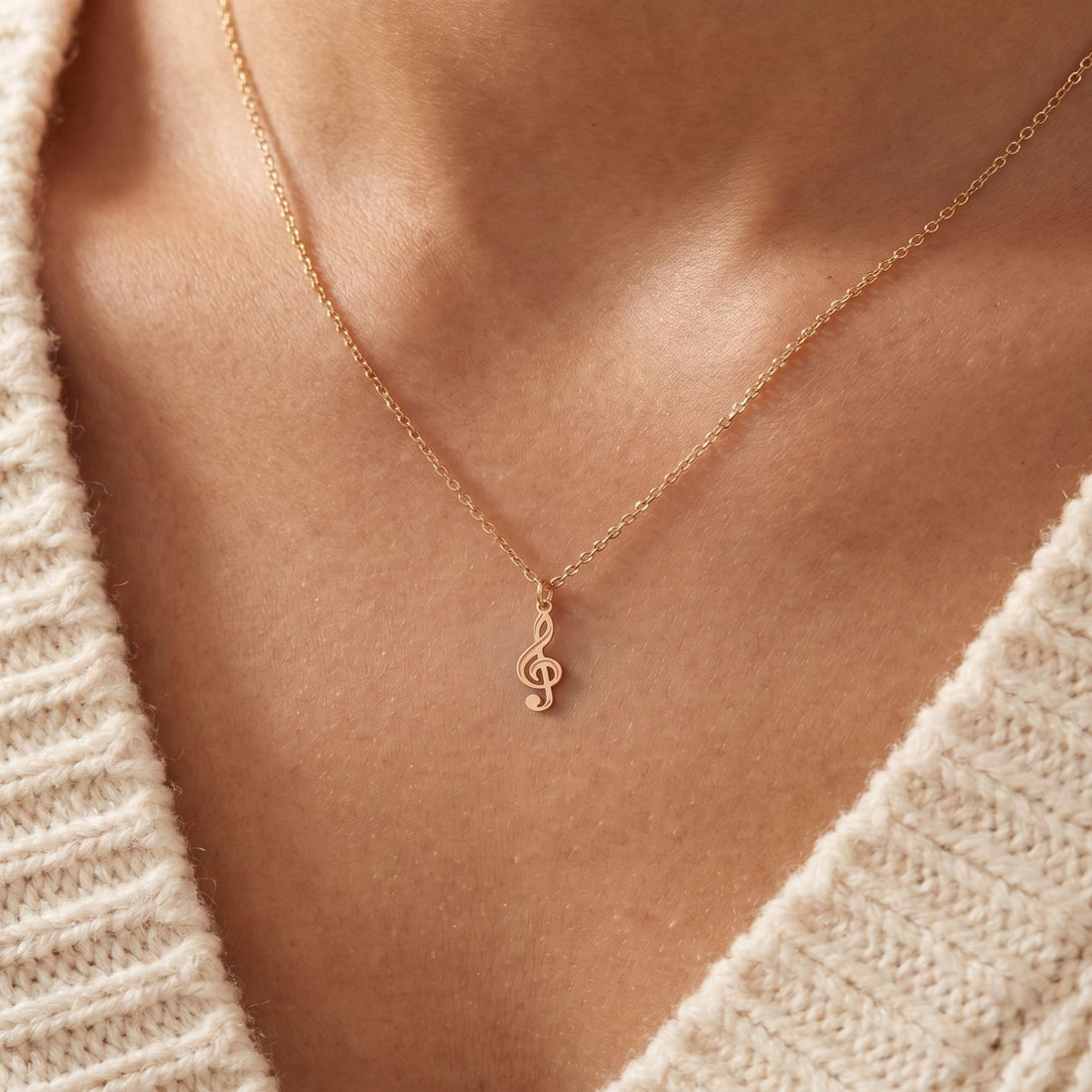 Treble Clef Music Note Charm