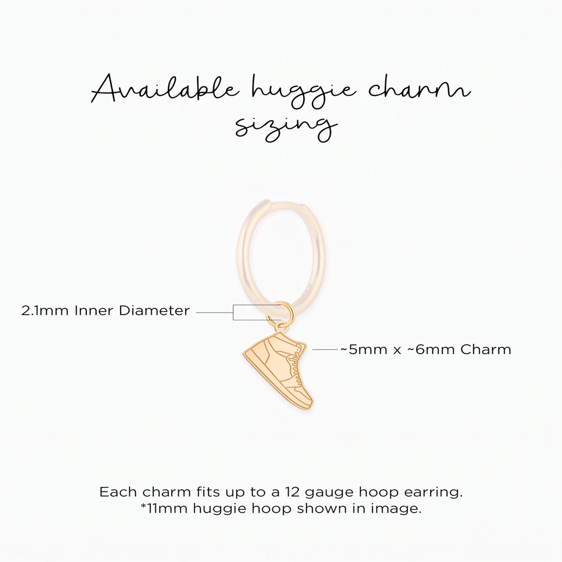 High Top Running Shoe Charm